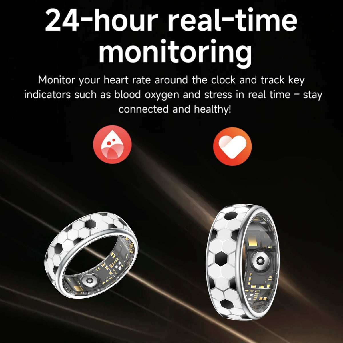 Smart Ring With GPS Tracking, Music Control And Sports Modes