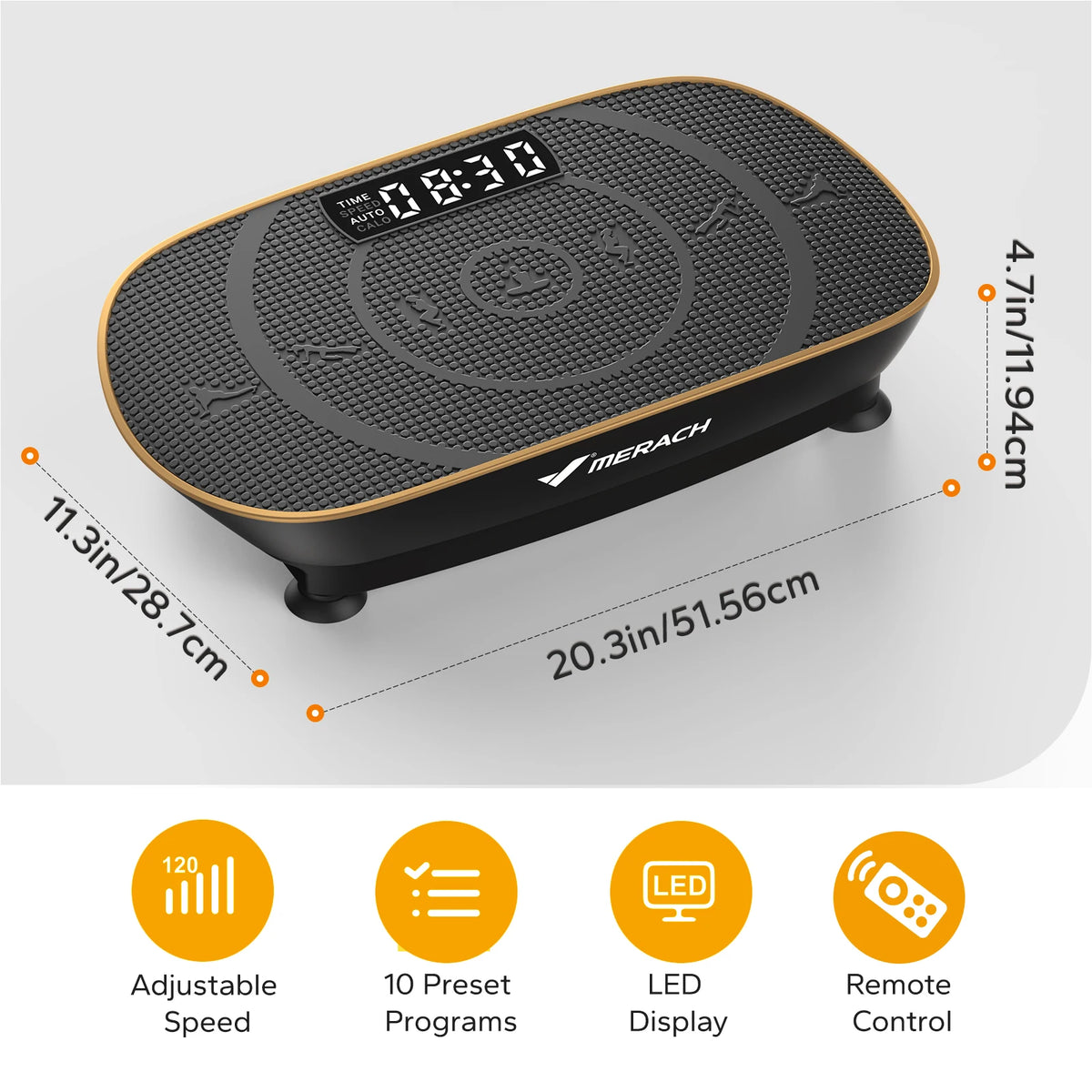 MERACH Whole Body Vibration Plate Exercise Machine for Fitness Workouts