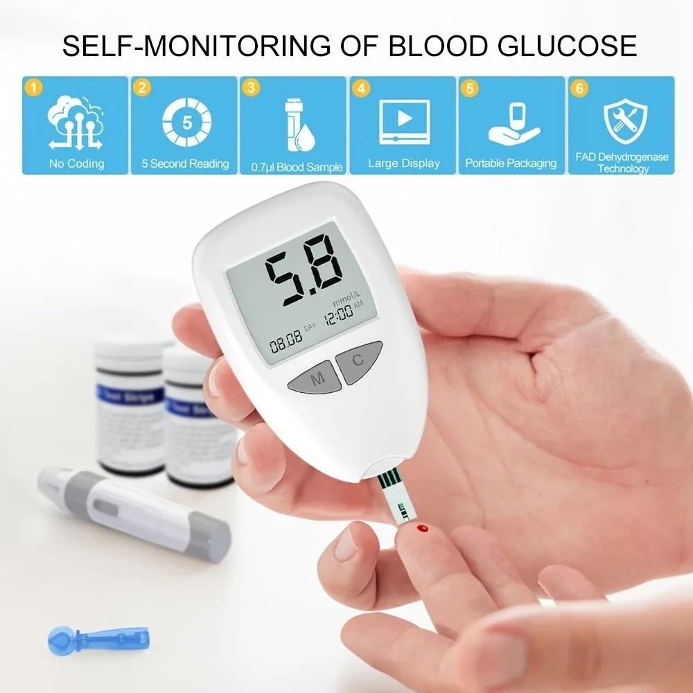 Jitesy Bluetooth Blood Glucose Monitor Kit With Fast Testing