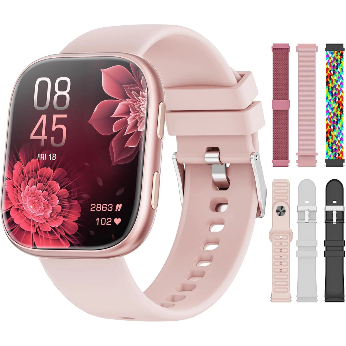 Smart Fitness Watch With Heart Rate Sleep And Sports Tracking