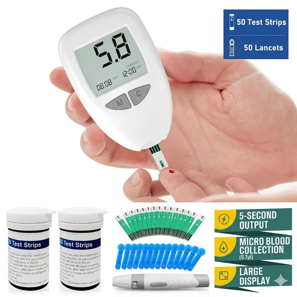 Jitesy Bluetooth Blood Glucose Monitor Kit With Fast Testing