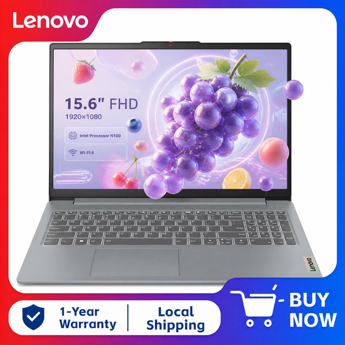 Lenovo IdeaPad Slim 3i Intel N100 Laptop Windows 11 Home