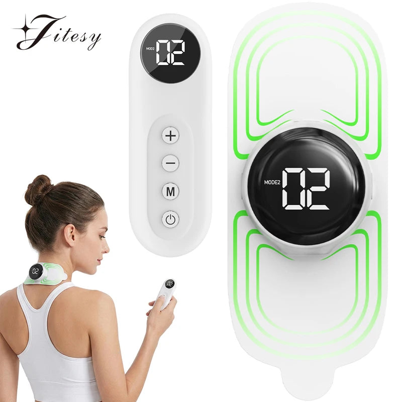 Jitesy USB Recharge Pulse Massager With Red Light Pain Relief