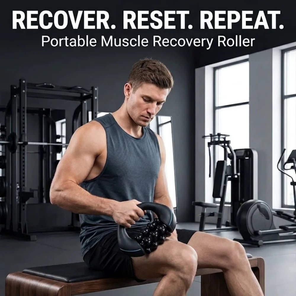 VamsLuna Portable Muscle Massage Roller for Fitness Recovery