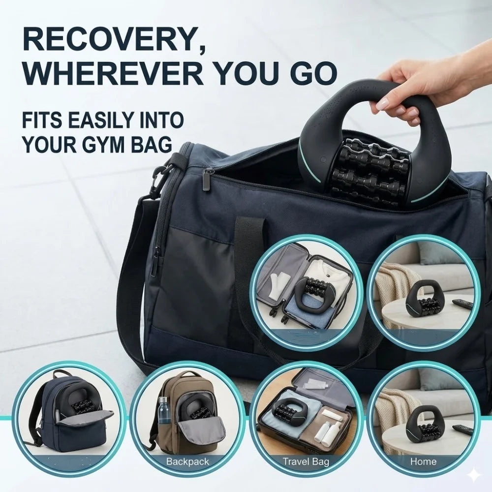 VamsLuna Portable Muscle Massage Roller for Fitness Recovery