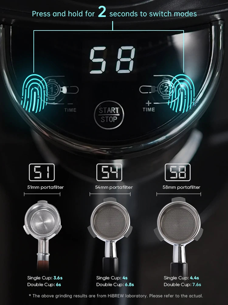HiBREW Automatic Burr Coffee Grinder With 34 Grind Settings
