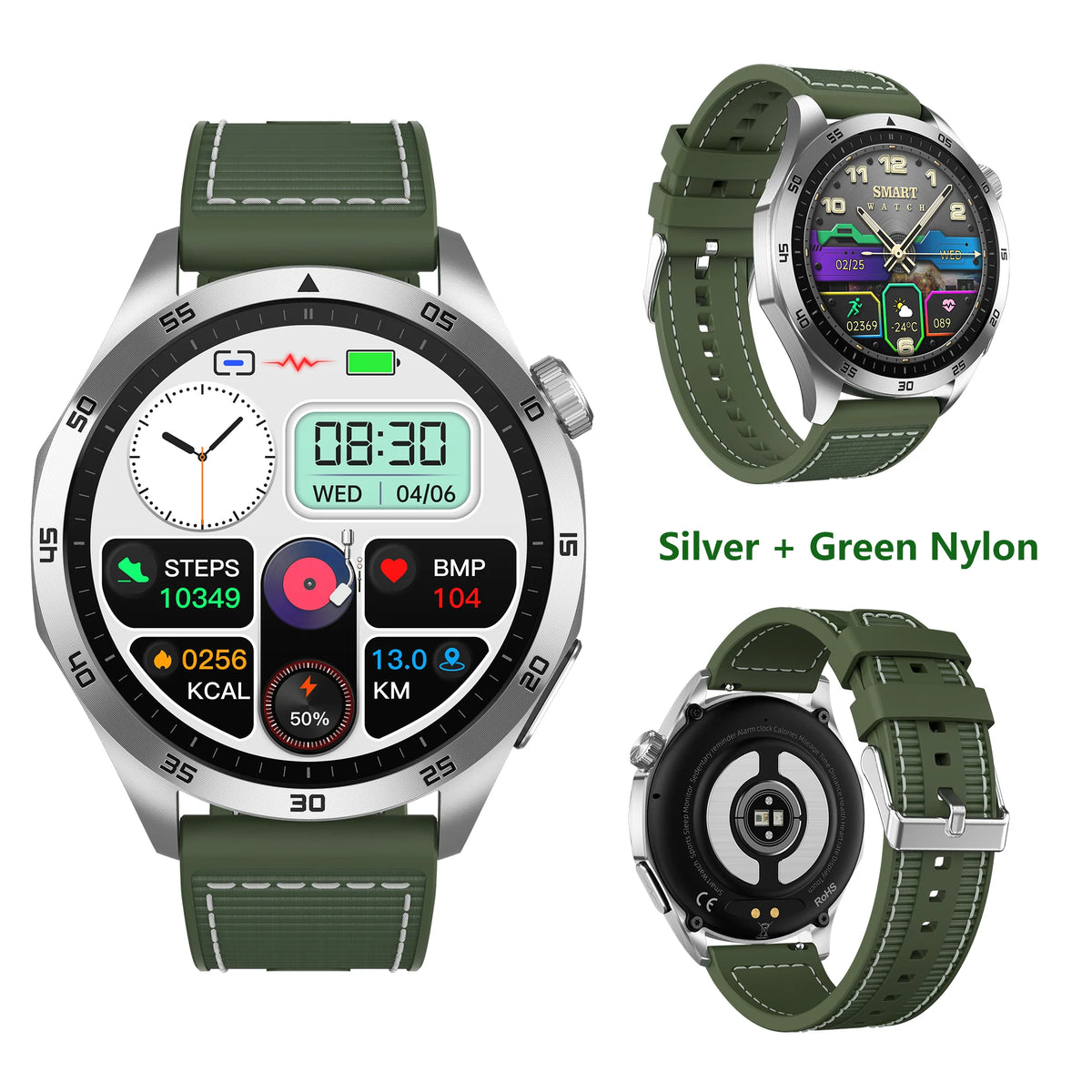 ECG PPG Health Smartwatch With Bluetooth Calling And Activity Tracking
