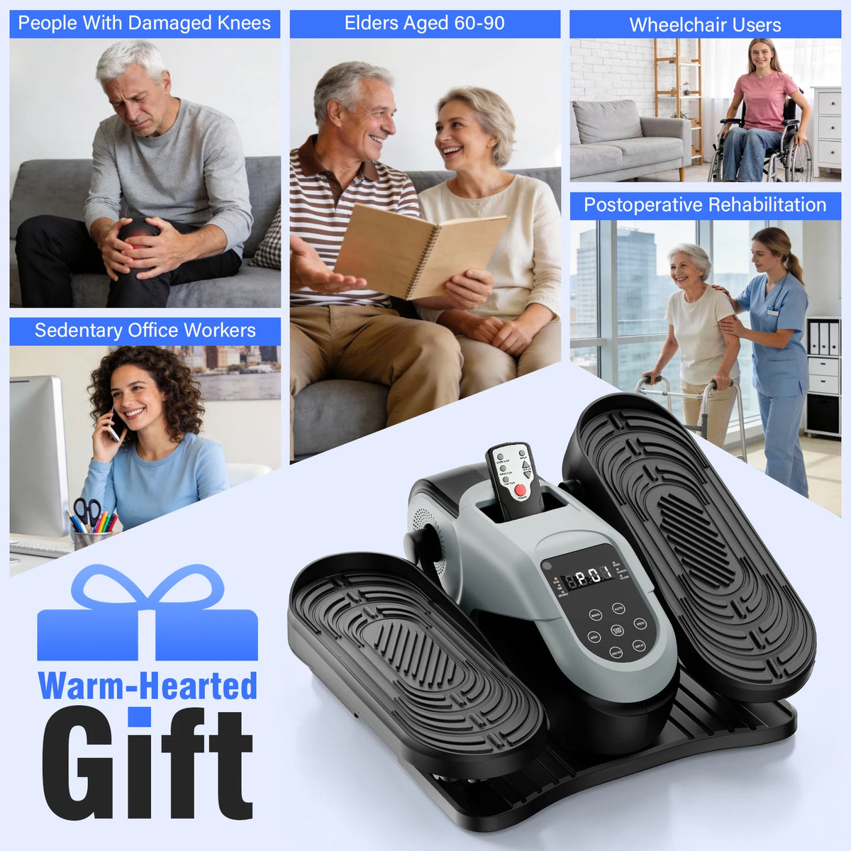 Gamewiu Under Desk Electric Elliptical Trainer With Dual Modes