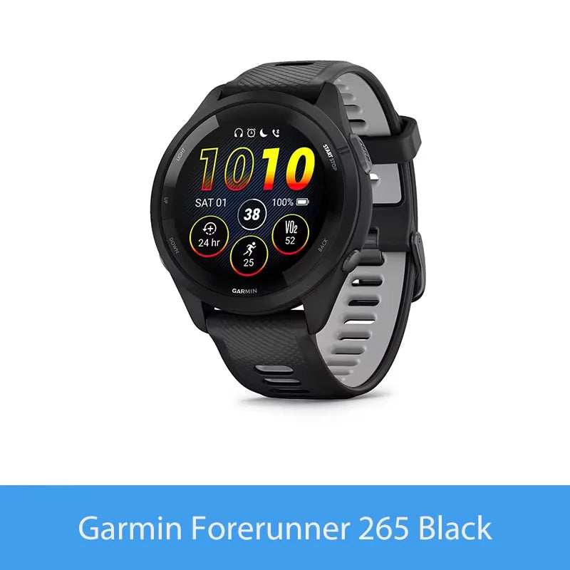 Garmin Forerunner 265 GPS Smartwatch With AMOLED Heart Rate Tracking