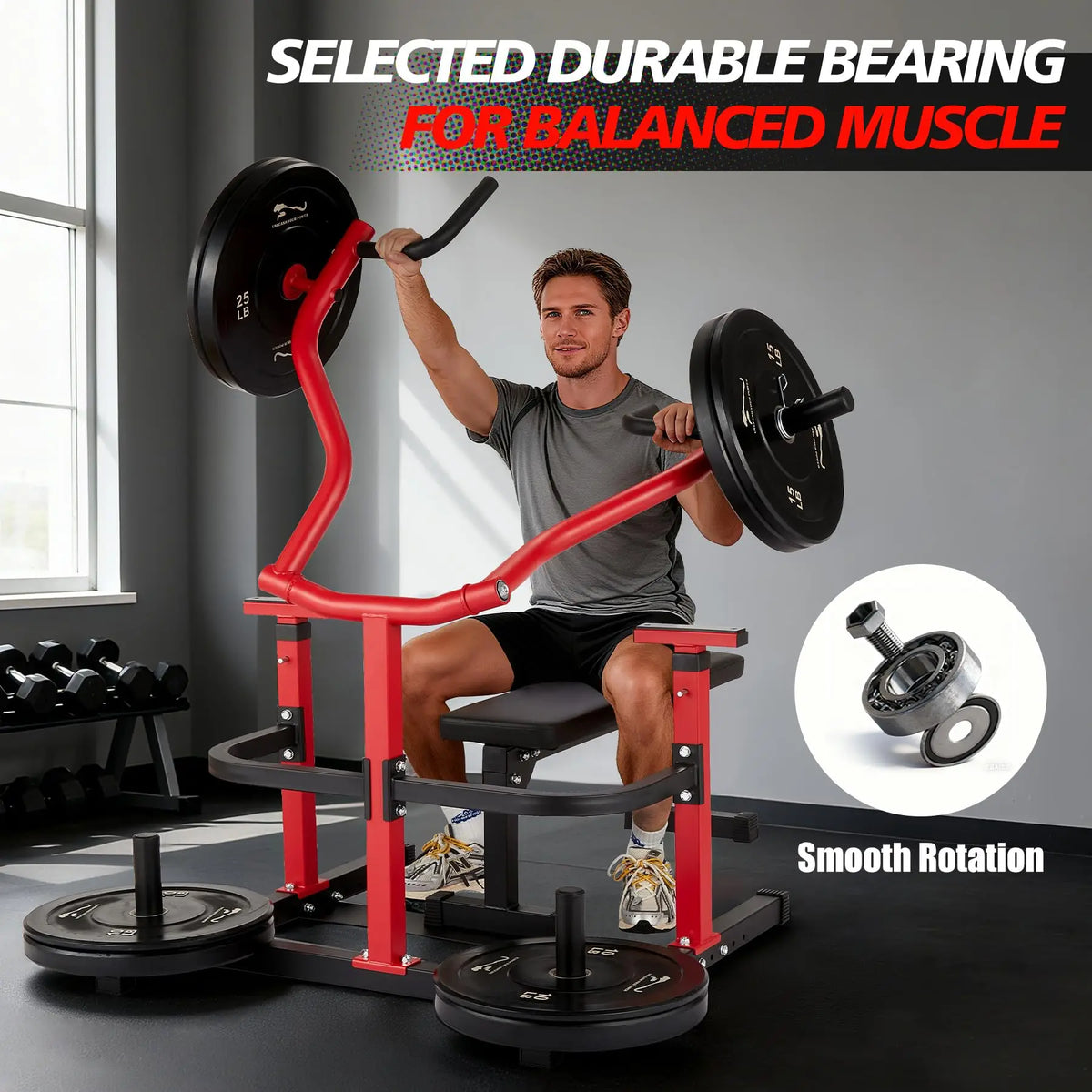 Independent Arm Chest Press Machine for Home Gym Strength Training