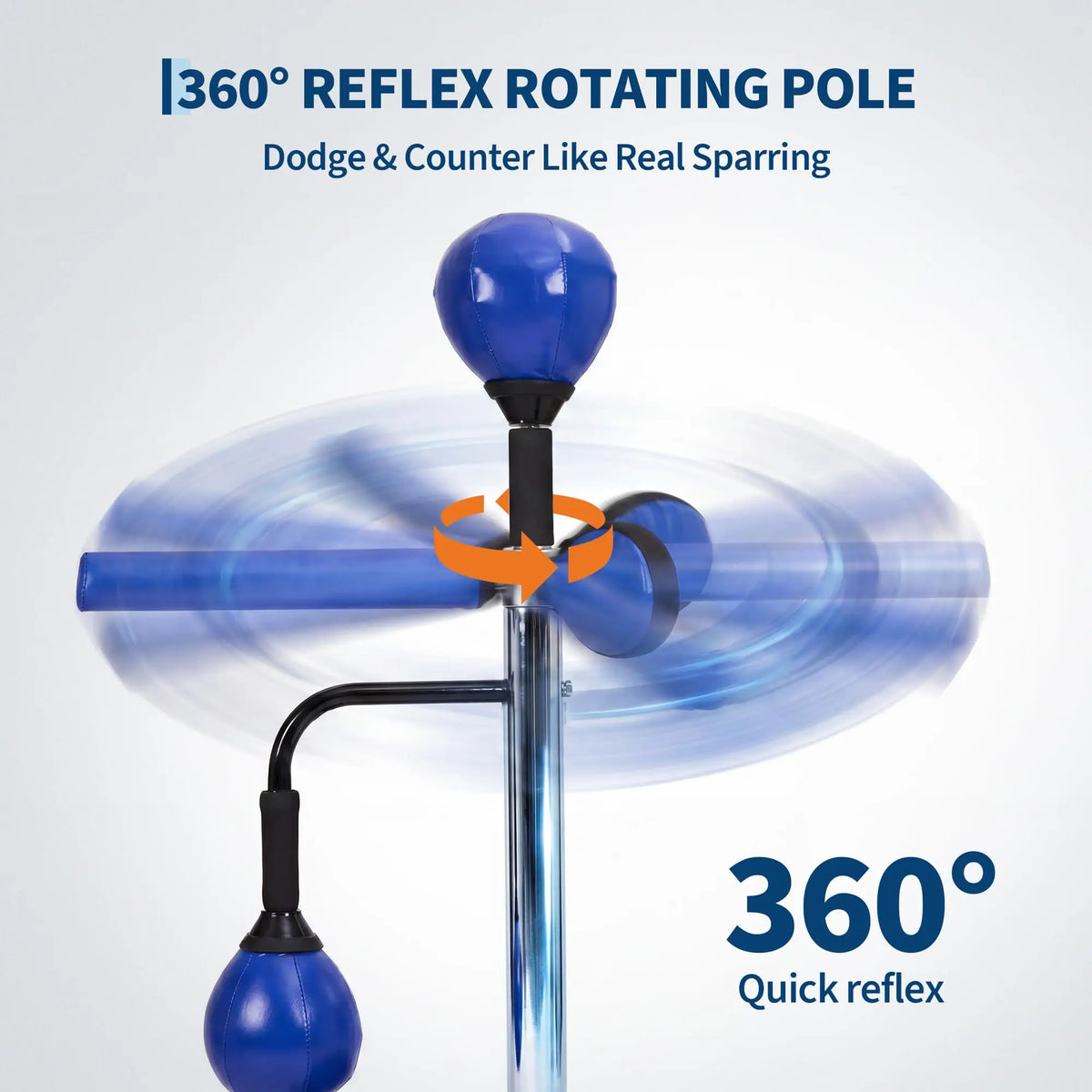Freestanding Boxing Bar With Swivel And Dual Speed Balls