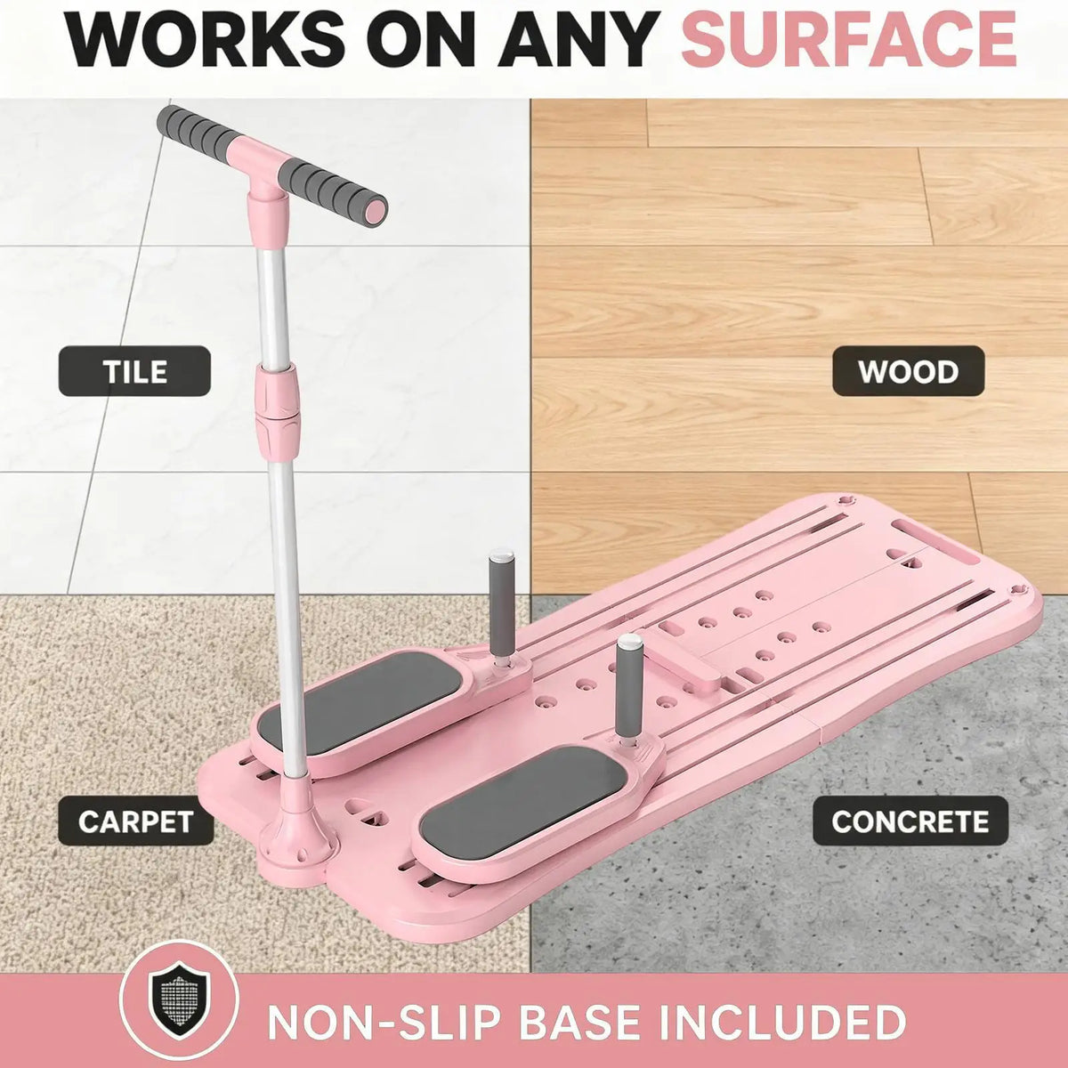 Foldable Pilates Board With Adjustable Resistance For Full Body Training
