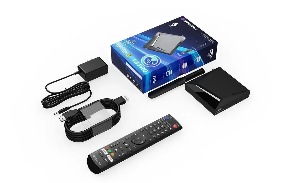 VseeBox Android TV Streaming Box With Voice Control 8K Support