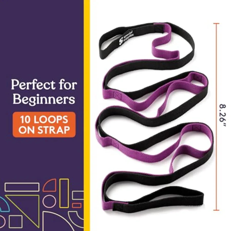 Yoga Strap For Stretching Flexibility And Physical Therapy Training