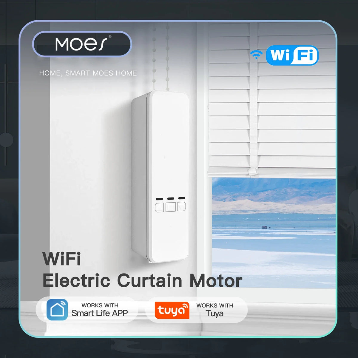 MOES Tuya WiFi Smart Roller Blind Motor with Remote Control