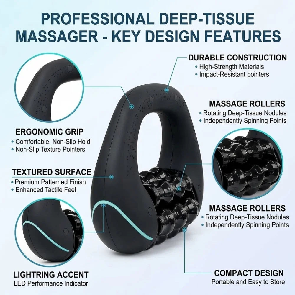 VamsLuna Portable Muscle Massage Roller for Fitness Recovery