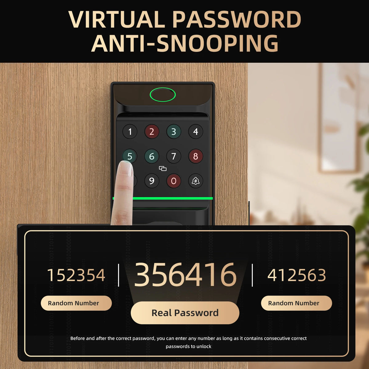 Viladepot Smart Fingerprint Door Lock With App And Keypad Control