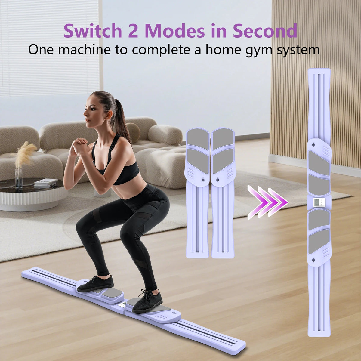 WSUEL Multifunctional Pilates Reformer Board for Full Body Home Workouts