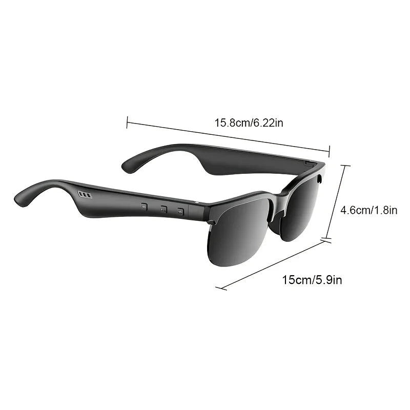 Smart Audio Glasses With Bluetooth Speakers And Touch Call Control