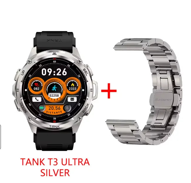 KOSPET TANK T3 Ultra GPS Rugged AMOLED Fitness Smartwatch