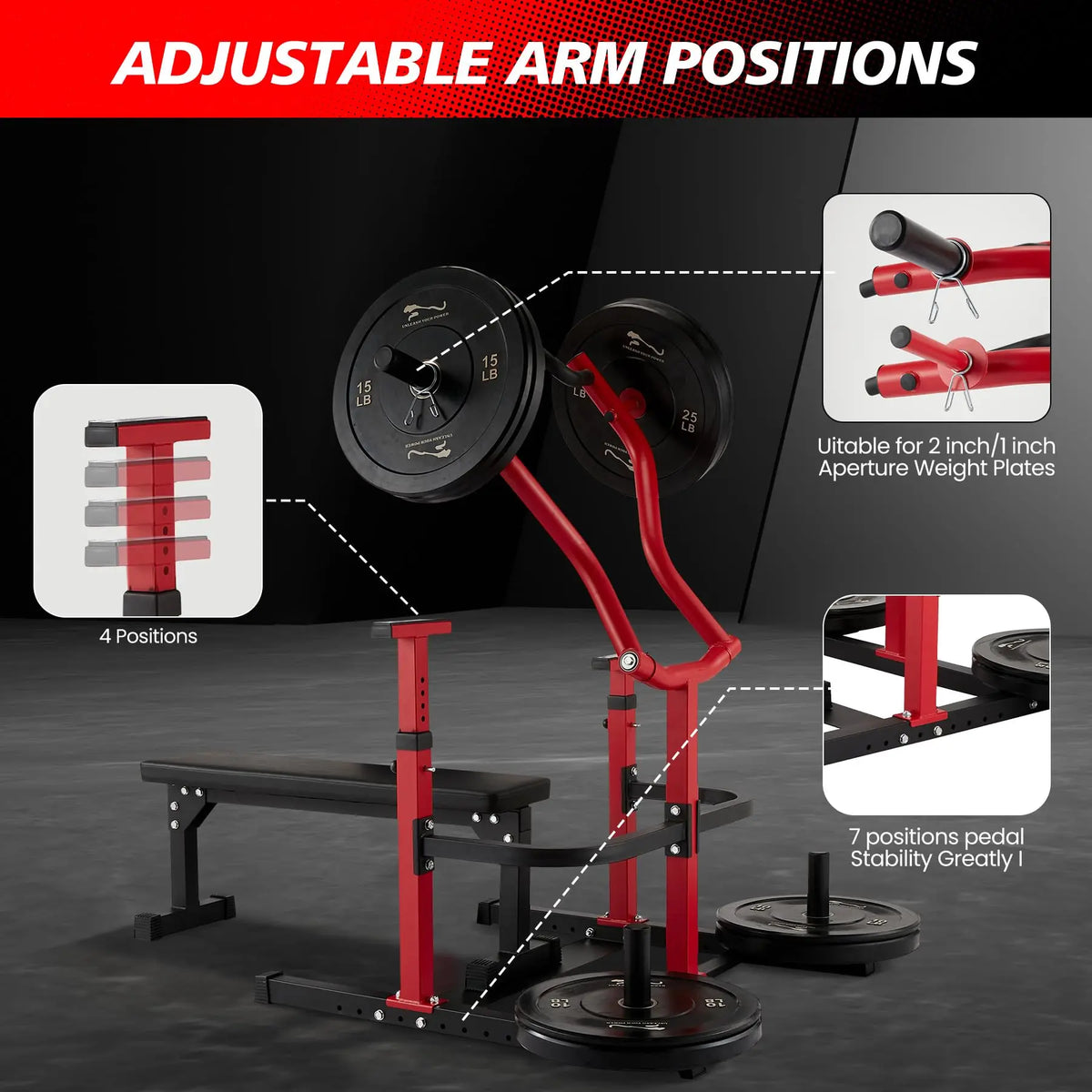 Independent Arm Chest Press Machine for Home Gym Strength Training