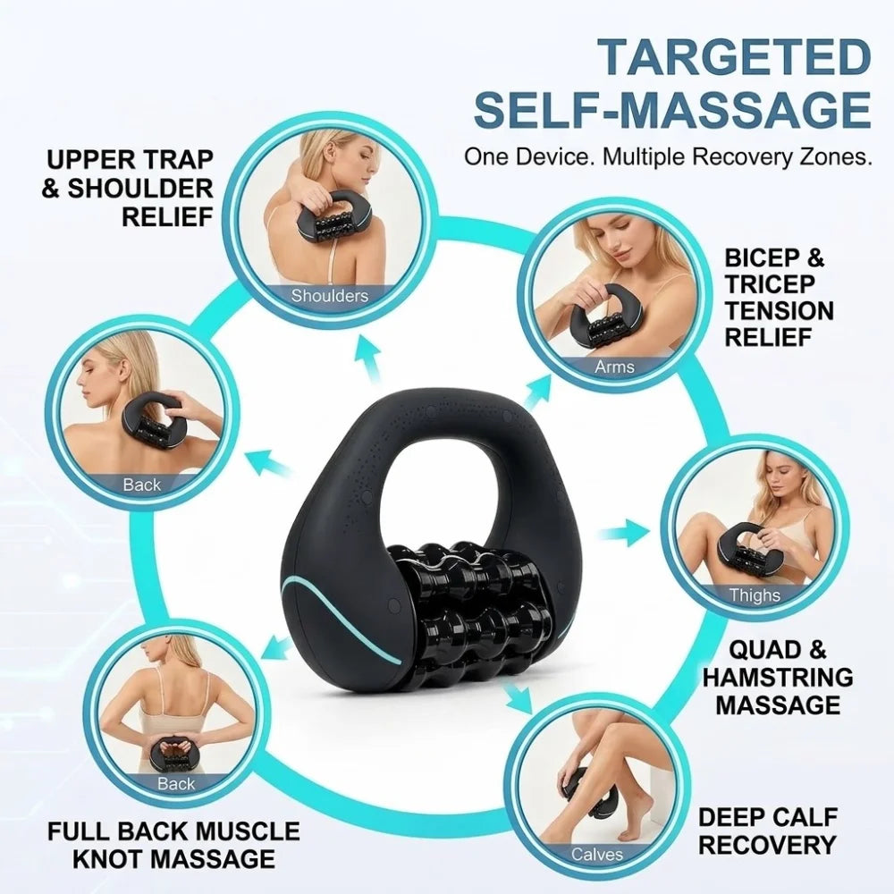 VamsLuna Portable Muscle Massage Roller for Fitness Recovery