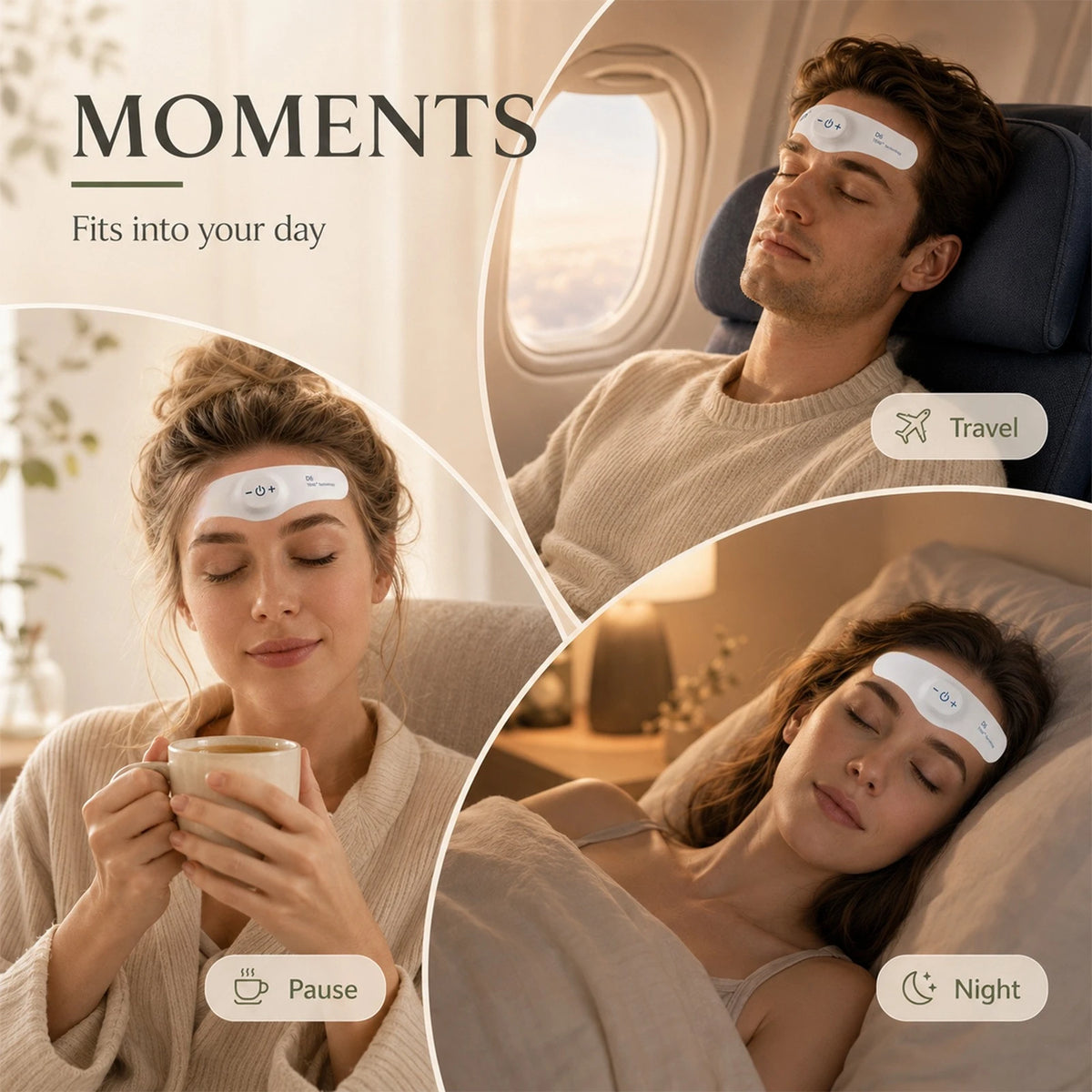 Jitesy Rechargeable EMS TENS Sleep Aid Device For Relaxation