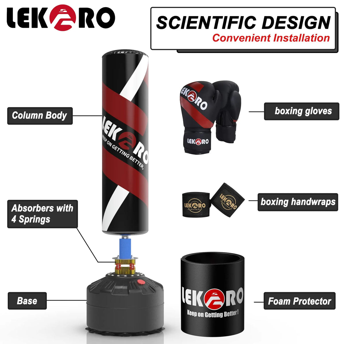 Standing Boxing Punching Tower For Muay Thai And Sanda Training