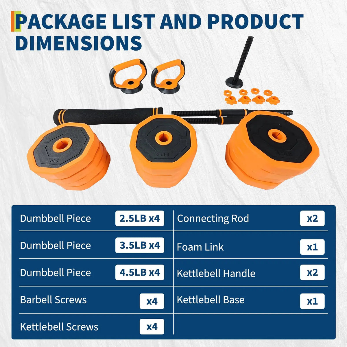 Adjustable Dumbbell Set With Barbell Connector For Home Gym