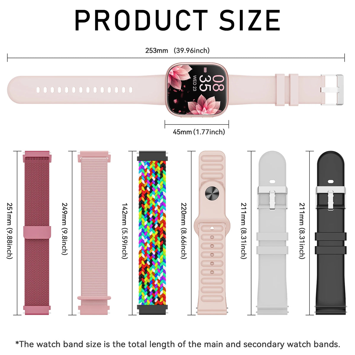 Smart Fitness Watch With Heart Rate Sleep And Sports Tracking