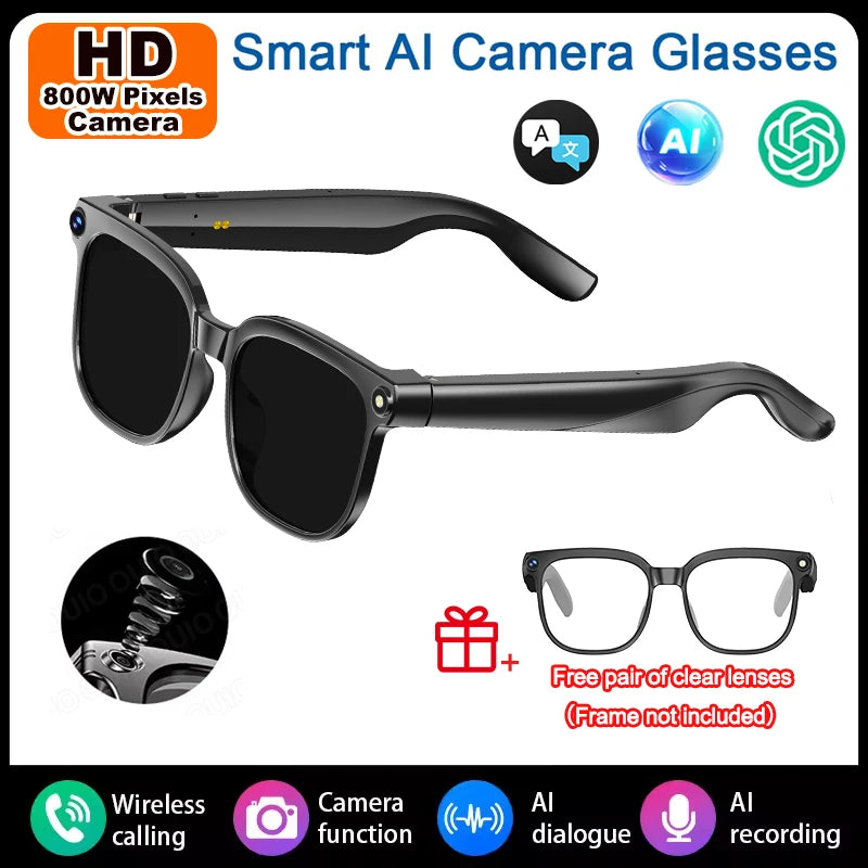 Yaocx Smart Glasses With HD Video Camera And AI Photography