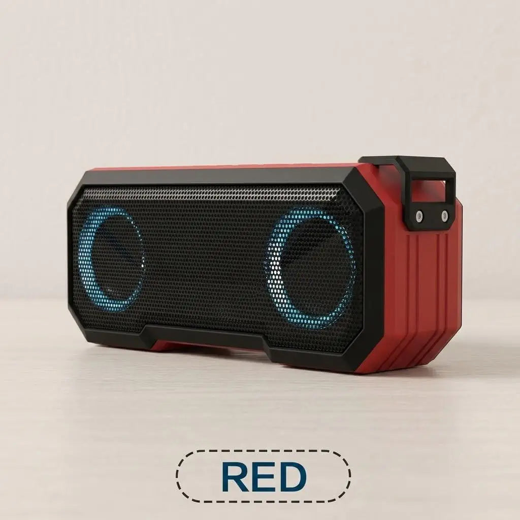 STONEGO Waterproof Bluetooth Speaker With LED Light And Stereo Bass