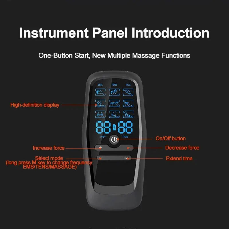 Jitesy Rechargeable TENS EMS Muscle Stimulator for Pain Relief