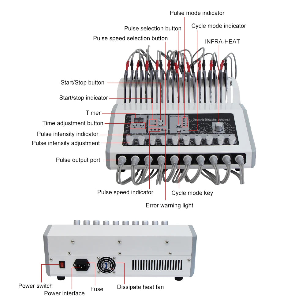 AOKO EMS Microcurrent Muscle Stimulator With Heated Body Massage