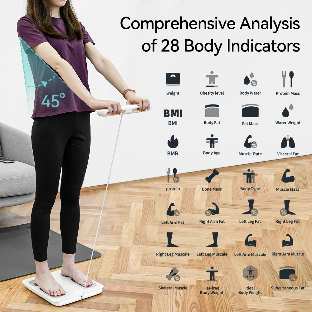 Smart Digital Body Composition Scale With TFT Display 8 Electrodes