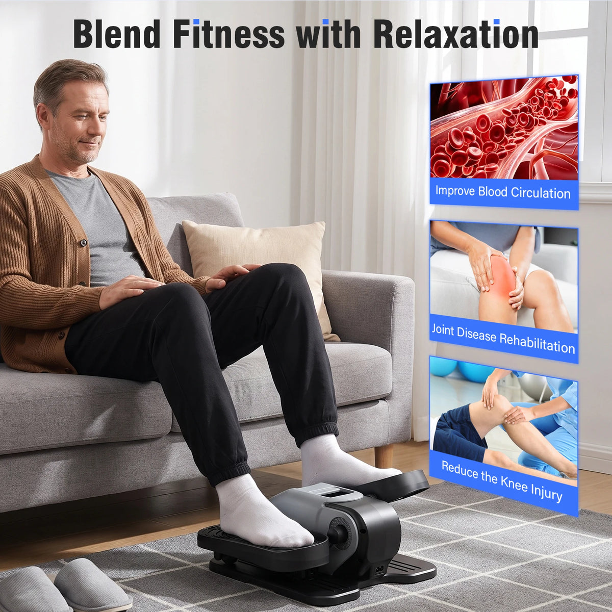 Gamewiu Under Desk Electric Elliptical Trainer With Dual Modes