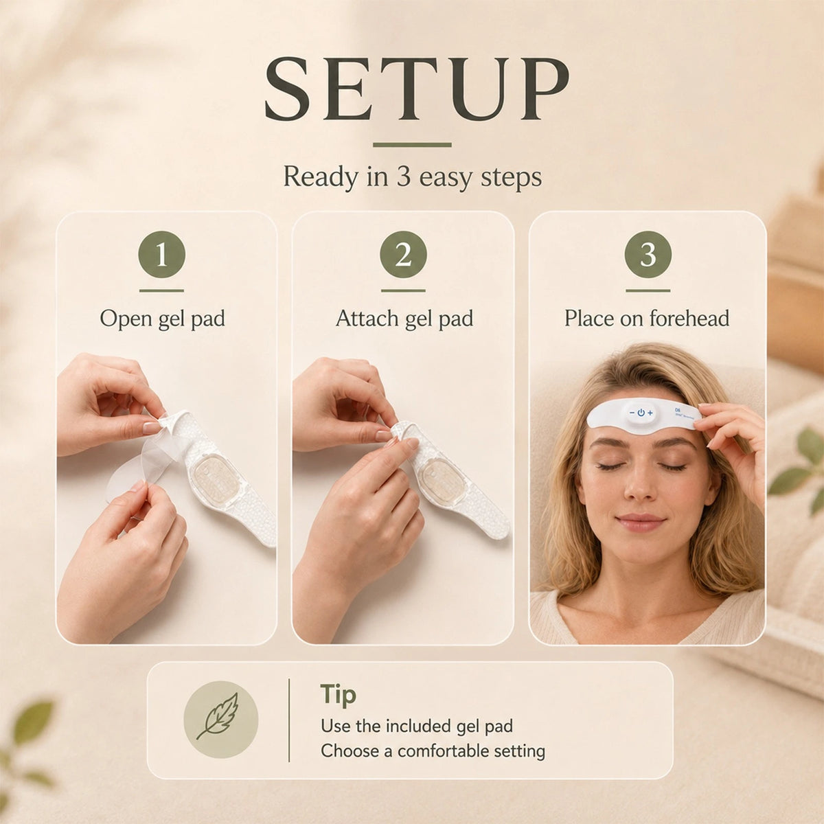 Jitesy Rechargeable EMS TENS Sleep Aid Device For Relaxation