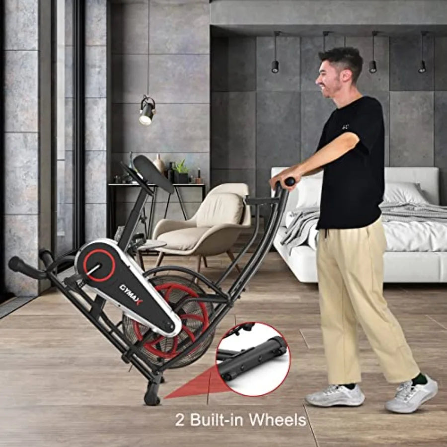 Upright Exercise Bike With LCD Monitor And Phone Holder