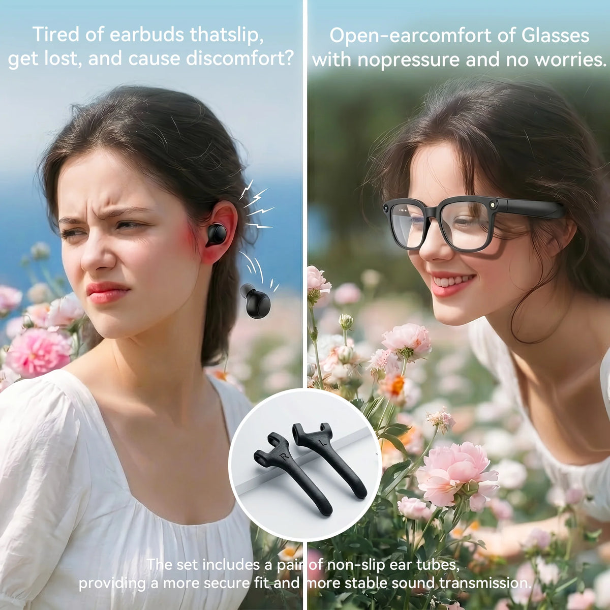 Smart Camera Glasses With HD Video Bluetooth And AI Translation