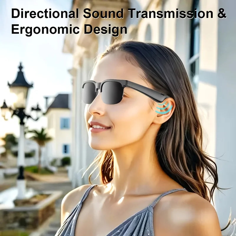 Smart Audio Glasses With Bluetooth Speakers And Touch Call Control