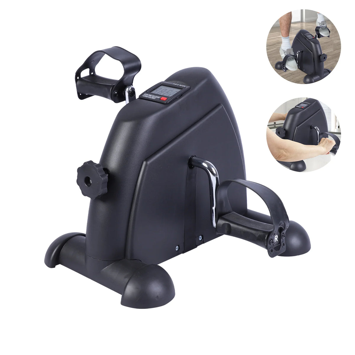 Motorized Under Desk Pedal Exerciser Bike With Digital LCD Display