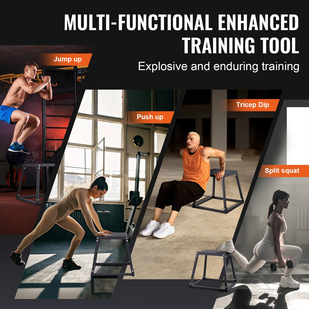SucceBuy Plyometric Jump Box Platform For Agility Fitness Training