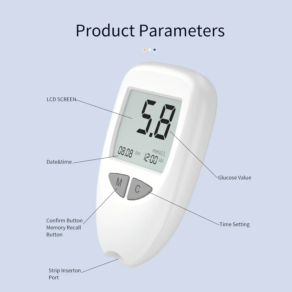 Jitesy Bluetooth Blood Glucose Monitor Kit With Fast Testing