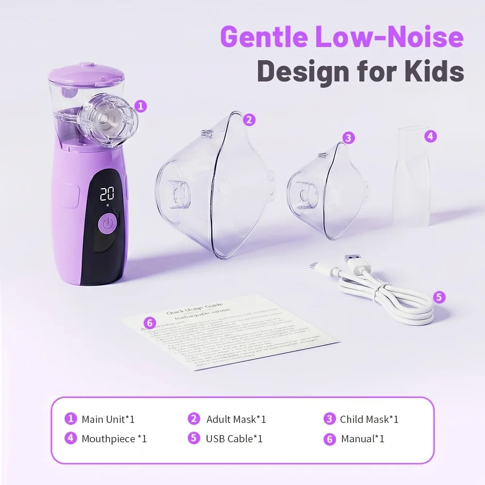 Jitesy Portable Mesh Nebulizer for Home Respiratory Care