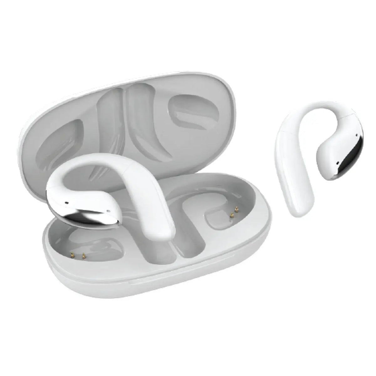 Open Ear Bluetooth Sports Earbuds With Touchscreen Charging Case