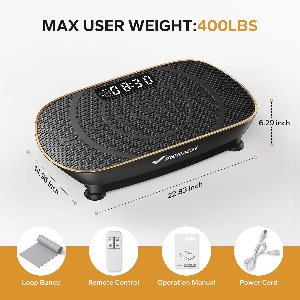 MERACH Whole Body Vibration Plate Exercise Machine for Fitness Workouts