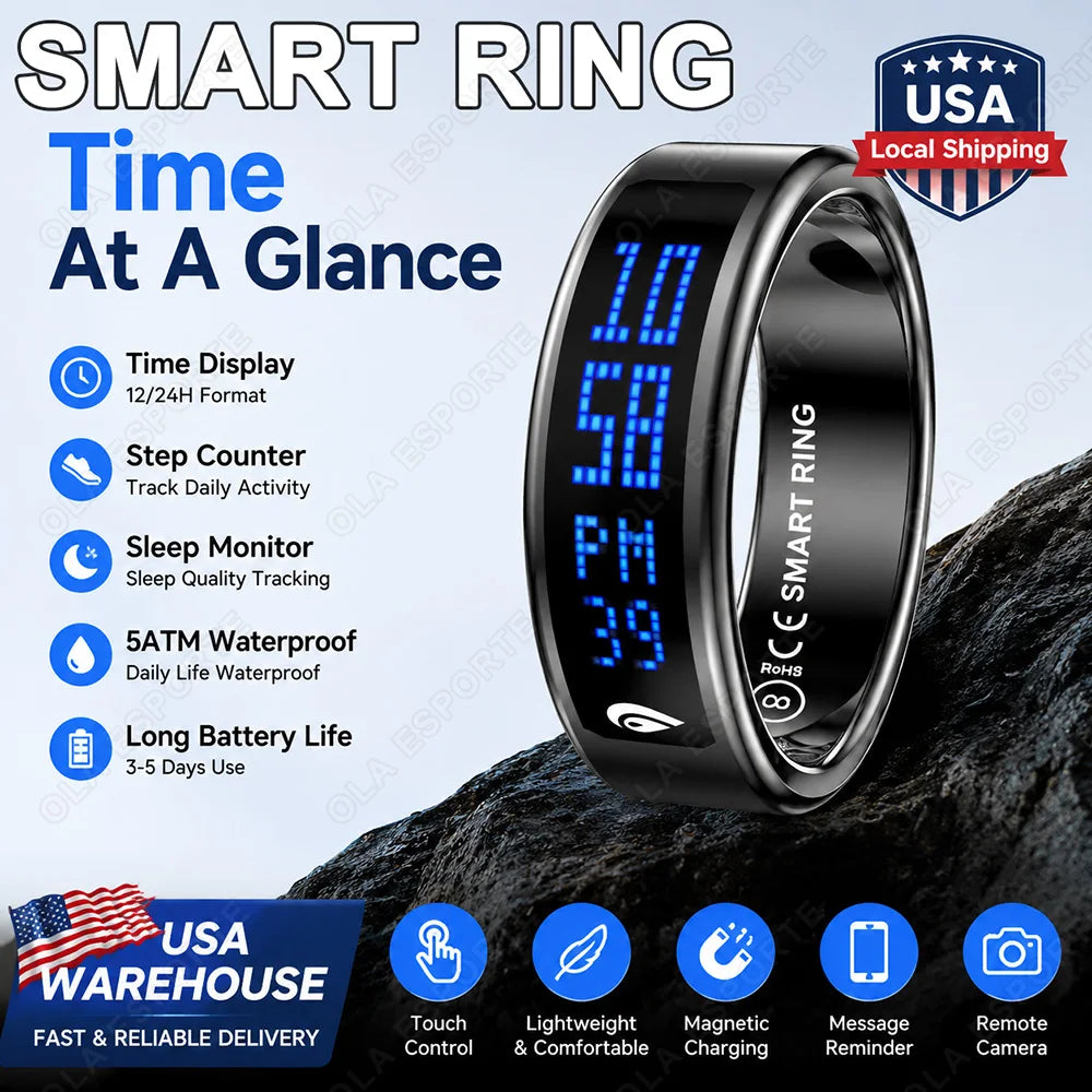 Ola Esporte Smart Ring With Heart Rate And Sleep Tracking