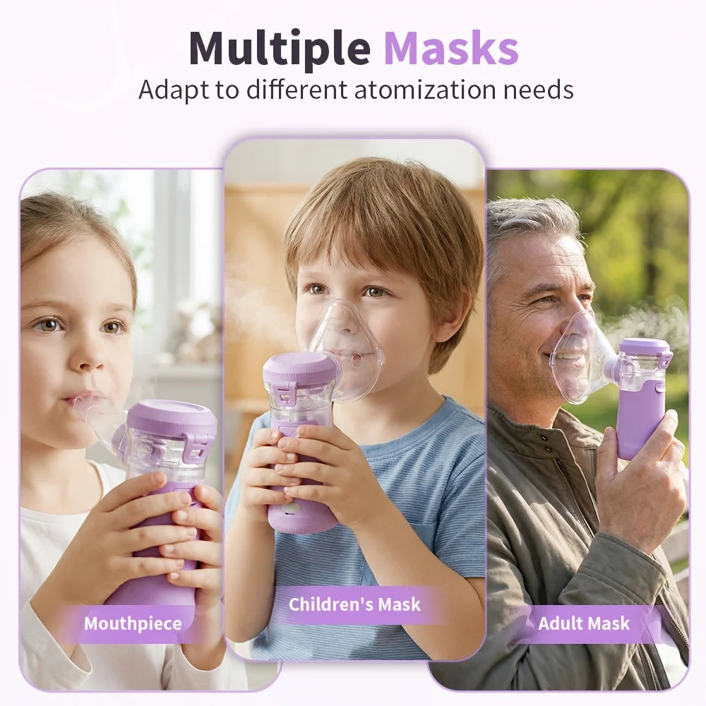Jitesy Portable Mesh Nebulizer Machine with Handheld Inhaler Kit