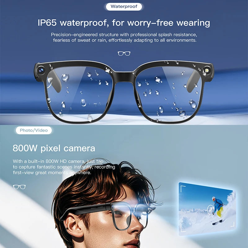 Yaocx Smart Glasses With HD Video Camera And AI Photography