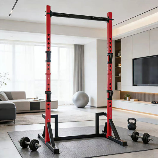 KERDOM Multifunction Power Rack With Pull Up Dip Station For Home Gym